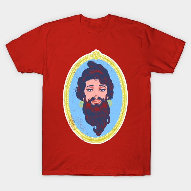 Beardadette T-Shirt by ProfessorBrandon